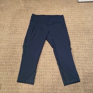 Cropped Lululemon workout leggings
